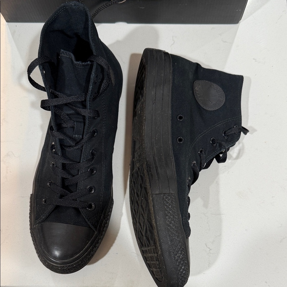 Converse Black High Top Sneakers - Picture 3 of 3